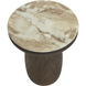 Orula 21 X 18 inch Marble Look / Macchiato Outdoor End Table